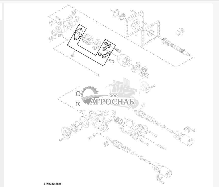 Компоненты гидравлического насоса, трансмиссия с ручным переключением передач (3 из 3) 